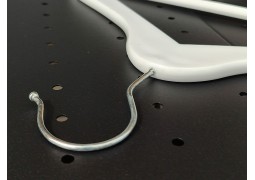 Плечики пластмасові з металевим гачком 33,5х1см. (білі)